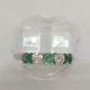 9ct Emerald & Diamond 5 Stone Ring