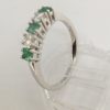 9ct Emerald & Diamond 5 Stone Ring - Image 2