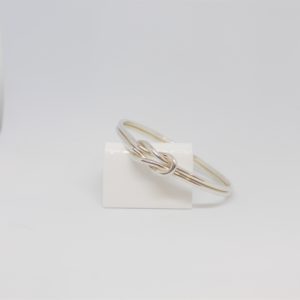 Handmade 925 Silver Reef Knot Bangle