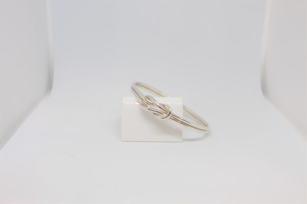 Handmade 925 Silver Reef Knot Bangle