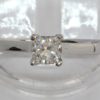 18ct Gold Princess Cut Diamond Solitaire Ring 0.25ct
