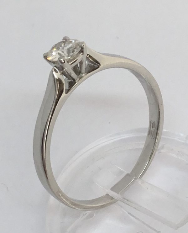 Platinum Diamond Solitaire Ring 0.25ct - Image 2