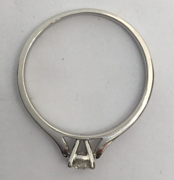 Platinum Diamond Solitaire Ring 0.25ct - Image 3