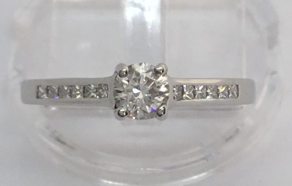 18ct Gold Diamond Solitaire Ring 0.46ct