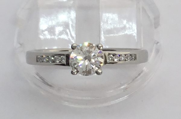 Platinum Diamond Solitaire Ring 0.45ct