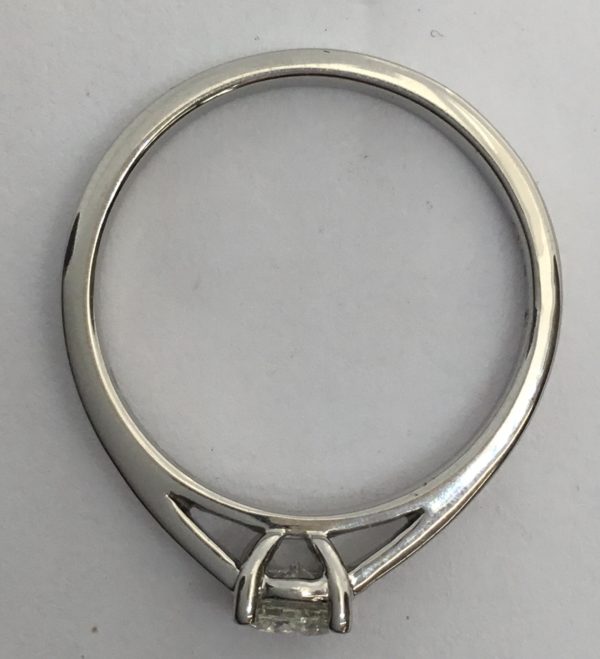 Platinum Diamond Solitaire Ring 0.45ct - Image 3