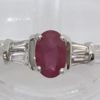 18ct Ruby & Diamond Tapered Baguette Ring