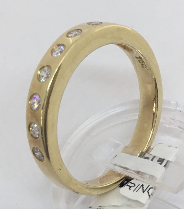 18ct Diamond 9 Stone Eternity Style Ring 0.20ct - Image 2