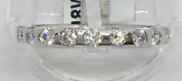 18ct Diamond 12 Stone Eternity Style Ring 0.50ct