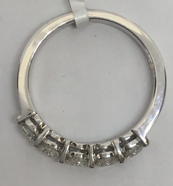 18ct Diamond 5 Stone Eternity Style Ring 0.85ct - Image 3
