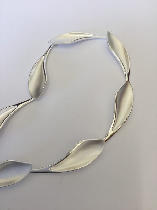 Fancy Silver Calla Lilly Collar - Image 2