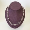 Fancy Silver Polished Spirals Collar