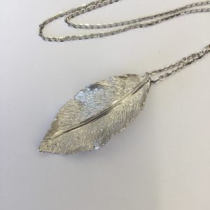Fancy Silver Leaf Pendant