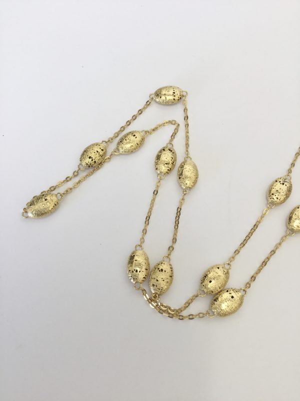 14ct Yellow Gold Nugget Necklet (Pre-Owned)