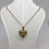 Pre-Owned 18ct Gold Sapphire, Emerald, Ruby & Diamond Heart Pendant - Image 2
