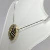 9ct Yellow Fancy Gold Diamond Set Pendant - Image 2