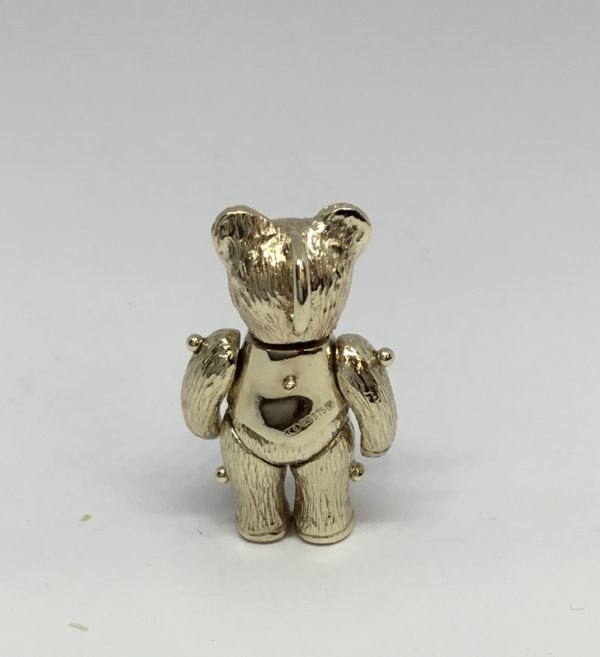 Pre-Owned 9ct Gold Diamond Set Teddy Bear Pendant - Image 3