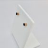 9ct Rose Gold Sapphire Stud Earrings - Image 2