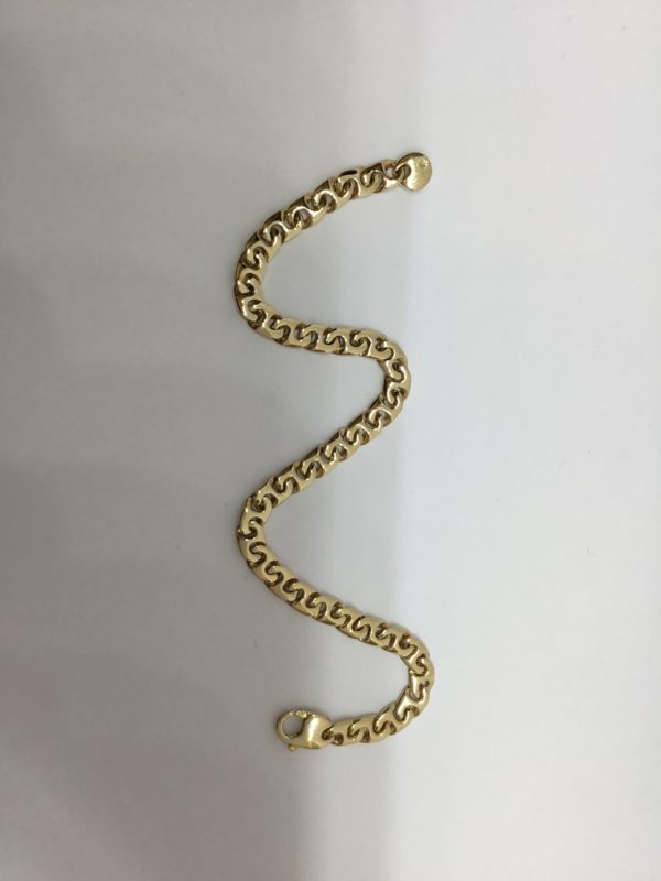 9ct Yellow Fancy Curb Link Bracelet - Image 2