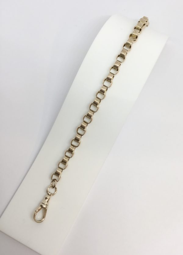 Pre-Owned 9ct Yellow Gold Fancy Roller Bracelet - Image 2