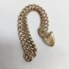 Pre-Owned 9ct Rose Gold Curb Charm Bracelet With Heart Padlock - Image 2