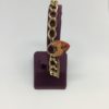 Pre-Owned 9ct Yellow Gold Curb Charm Bracelet With Heart Padlock