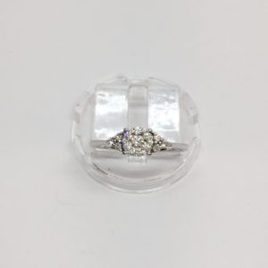 Pre-Owned 9ct White Gold Diamond Cluster Ring