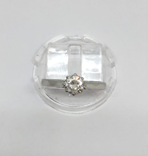 Pre-Owned Platinum Diamond Single Stone Ring 0.59ct