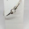 925 Silver Ring Twist Latch Bangle - Image 3