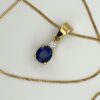 18ct Gold Sapphire & Diamond Pendant - Image 7