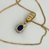 18ct Gold Sapphire & Diamond Pendant - Image 6