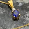18ct Gold Sapphire & Diamond Pendant