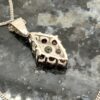 Pre-Owned 18ct White Gold Ruby & Diamond Cluster Pendant - Image 8