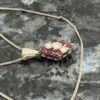 Pre-Owned 18ct White Gold Ruby & Diamond Cluster Pendant - Image 5