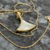 Handmade 9ct Lapis Lazuli & White Mother of Pearl Reversible Pendant - Image 2