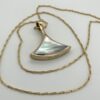 Handmade 9ct Lapis Lazuli & White Mother of Pearl Reversible Pendant - Image 6