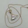 Handmade 9ct Lapis Lazuli & White Mother of Pearl Reversible Pendant - Image 5