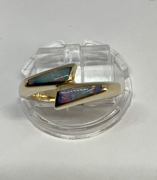 9ct Handmade Yellow Gold Opal Ring