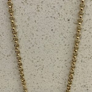 Pre Owned 9ct gold 22inch Belcher Chain