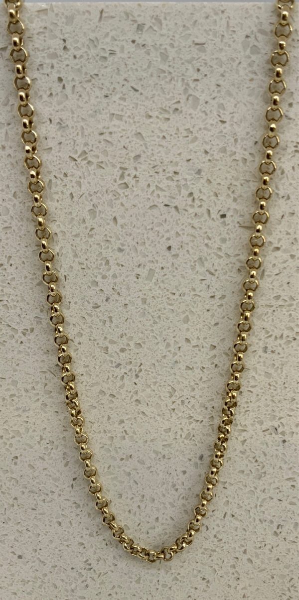 Pre Owned 9ct gold 22inch Belcher Chain