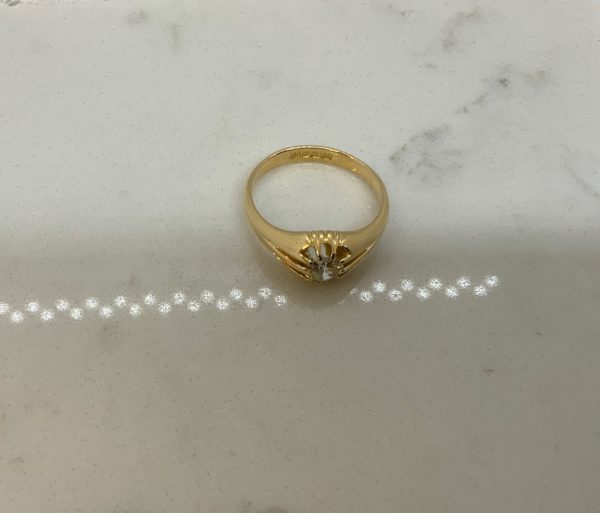 Pre-Owned 18ct Single Stone Diamond Ring - Image 3