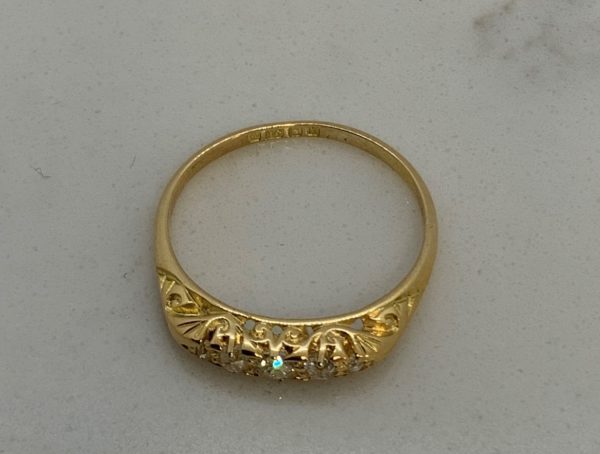 Pre-Owned 18ct Five Stone Diamond Ring - Image 3