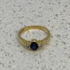 Pre Owned 18ct Gold Sapphire & Diamond Ring - Image 2