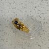 Pre Owned 9ct Yellow Gold Sapphire  and Diamond Ring - Image 4