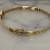 9ct gold, Pre-Owned Stone-set Bangle - Image 4