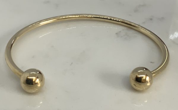 Pre-Owned 9ct Yellow Gold Solid Torque Bangle - Image 3