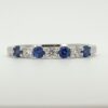 18ct White Gold Sapphire & Diamond Eternity Ring - Image 2