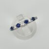 18ct White Gold Sapphire & Diamond Eternity Ring