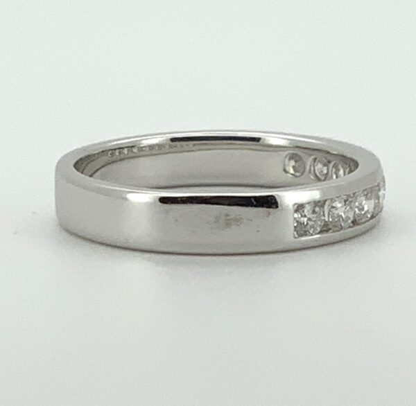 18ct White Gold Diamond 9 Stone Eternity Ring 0.47ct - Image 3