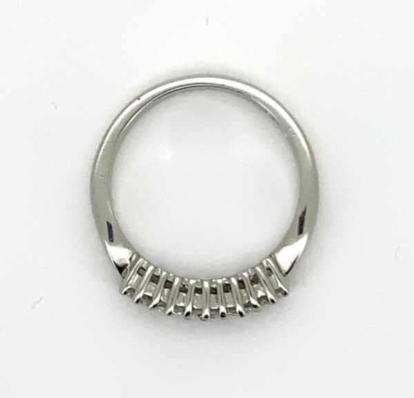 Platinum 5 Diamond Ring 0.45ct - Image 3